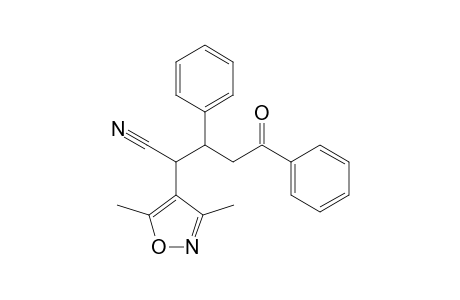 2-(3',5'-Dimethyl-4'-isoxazolyl)-3,5-diphenyl-5-oxopentanonitrile