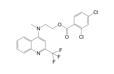 Benzoic acid,2,4-dichloro-, 2-[(2-trifluoromethyl-4-quinolynyl)methylamino]ethyl ester