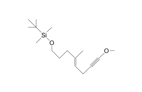 (E)-8-(T-Butyl-dimethyl-siloxy)-1-methoxy-5-methyl-4-octen-1-yne