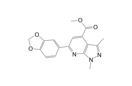 methyl 6-(1,3-benzodioxol-5-yl)-1,3-dimethyl-1H-pyrazolo[3,4-b]pyridine-4-carboxylate