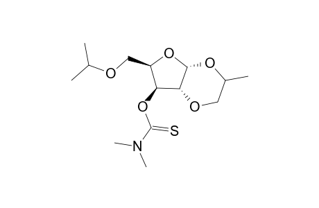.alpha.-DL-Xylofuranose, 5-O-(1-methylethyl)-1,2-O-(1-methylethylidene)-, dimethylcarbamothioate