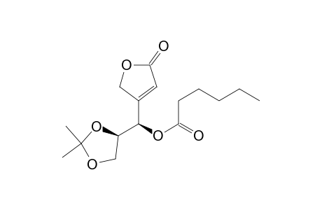 (-)-(1'R,2'R)-3-[1'-(Hexanoyloxy)-2',3'-(isopropylidenedioxy)propyl]-2-buten-4-olide