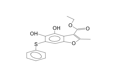 2-methyl-3-ethoxycarbonyl-4,5-dihydroxy-6-phenylthiobenzofuran