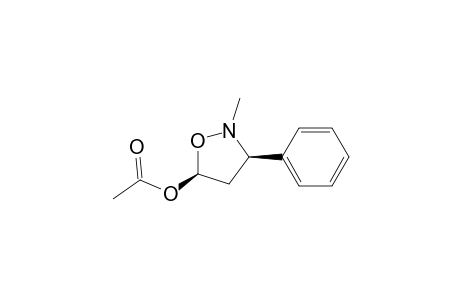 (3R,5S)-2-Methyl-3-phenyl-5-acetoxyisoxazolidine