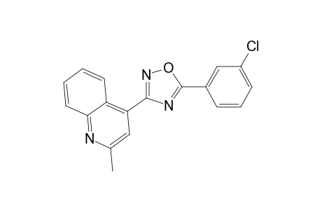 4-[5-(3-chlorophenyl)-1,2,4-oxadiazol-3-yl]-2-methylquinoline