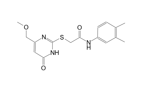 acetamide, 2-[[1,6-dihydro-4-(methoxymethyl)-6-oxo-2-pyrimidinyl]thio]-N-(3,4-dimethylphenyl)-