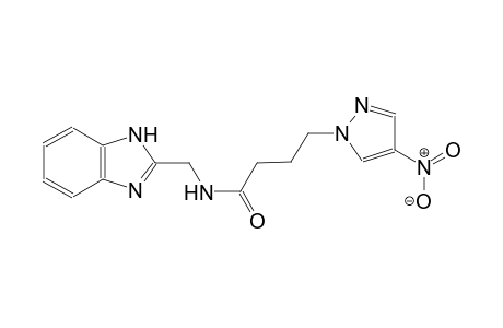 1H-pyrazole-1-butanamide, N-(1H-benzimidazol-2-ylmethyl)-4-nitro-