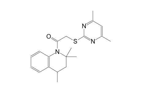 quinoline, 1-[[(4,6-dimethyl-2-pyrimidinyl)thio]acetyl]-1,2,3,4-tetrahydro-2,2,4-trimethyl-