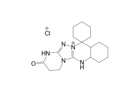 2'-Oxo-1',3',4',6',6a',7',8',9',10',10a'-decahydro-2'H-spiro[cyclohexane-1,11'-pyrimido[2',1':3,4][1,2,4]triazolo[5,1-b]quinazolin[12]ium] chloride
