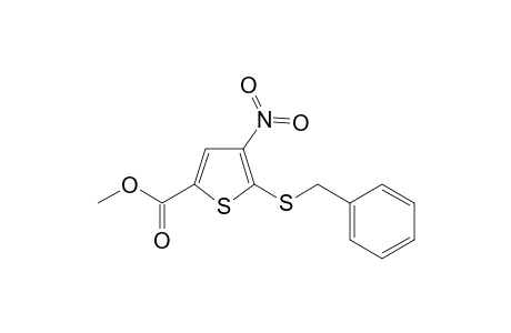5-(benzylthio)-4-nitro-thiophene-2-carboxylic acid methyl ester