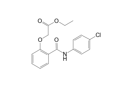 2-[2-[(4-chloroanilino)-oxomethyl]phenoxy]acetic acid ethyl ester