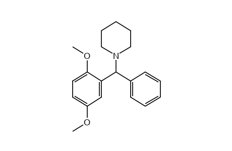 1-(2,5-dimethoxy-alpha-phenylbenzyl)piperidine
