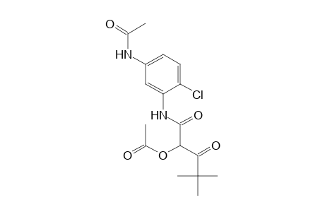 Pentanamide, N-[5-(acetylamino)-2-chlorophenyl]-2-(acetyloxy)-4,4-dimethyl-3-oxo-