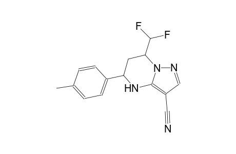 7-(difluoromethyl)-5-(4-methylphenyl)-4,5,6,7-tetrahydropyrazolo[1,5-a]pyrimidine-3-carbonitrile