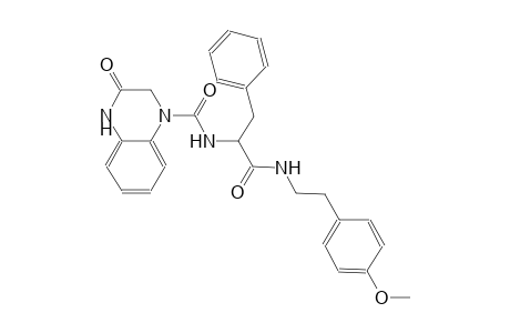 1(2H)-quinoxalinecarboxamide, 3,4-dihydro-N-[(1S)-2-[[2-(4-methoxyphenyl)ethyl]amino]-2-oxo-1-(phenylmethyl)ethyl]-3-oxo-
