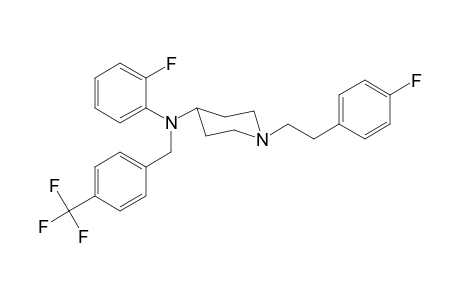 N-2-Fluorophenyl-1-[2-(4-fluorophenyl)ethyl]-N-([4-(trifluoromethyl)phenyl]methyl)piperidin-4-amine