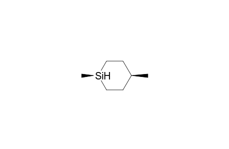 Silacyclohexane, 1,4-dimethyl-, cis-