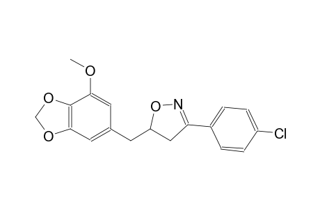 isoxazole, 3-(4-chlorophenyl)-4,5-dihydro-5-[(7-methoxy-1,3-benzodioxol-5-yl)methyl]-