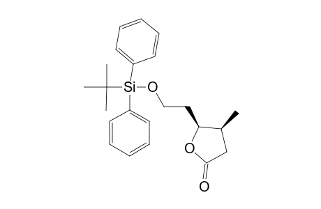 (+)-(3S,4S)-4-[(2'-TERT.-BUTYLDIPHENYLSILYLOXY)-ETHYL]-3-METHYL-GAMMA-BUTYROLACTONE