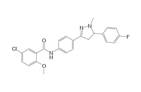 N(1)-{4'-[1"-Methyl-5"-(p-fluorophenyl)-4",5"-dihydro-(1H)-pyrazolyl]phenyl}-5-chloro-2-methoxybenzamide