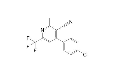 4-(4-chlorophenyl)-2-methyl-6-(trifluoromethyl)-3-pyridinecarbonitrile