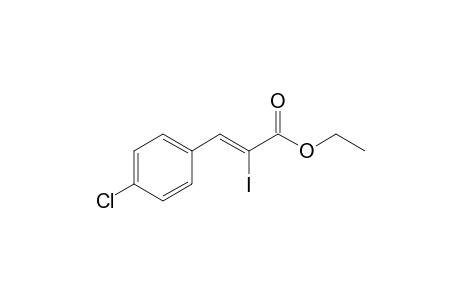 Ethyl 3-(p-chlorophenyl)-2-iodo-2-propenoate