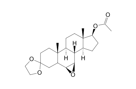 17.beta.-acetoxy-5.beta.,6.beta.-epoxyandrosten-3-one-3-ethylene Ketal