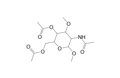 Galactopyranoside, methyl 2-acetamido-2-deoxy-3-O-methyl-, 4,6-diacetate, .alpha.-D-
