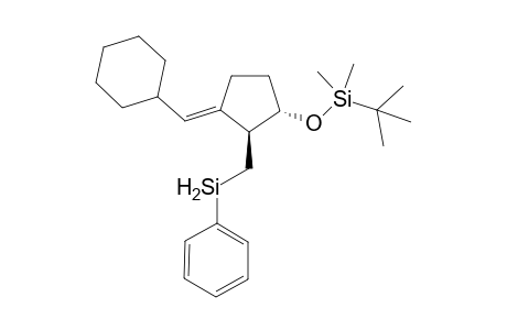 (3E,1S*,2S*)-1-[(tert-Butyldimethylsilyl)oxy]-3-(cyclohexylmethylene)-2-[(phenylsilyl)methyl]cyclopentane