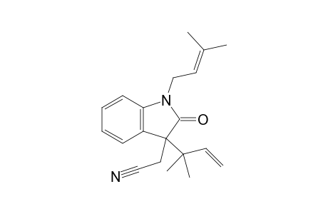 2-[1-(3-methylbut-2-enyl)-3-(2-methylbut-3-en-2-yl)-2-oxoindolin-3-yl]acetonitrile