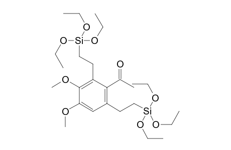 3,4-Dimethoxy-2,6-bis[2-(triethoxysilyl)ethyl]acetophenone