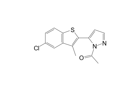 1-acetyl-5-(5-chloro-3-methylbenzo[b]thien-2-yl)pyrazole