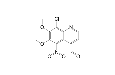 8-chloranyl-6,7-dimethoxy-5-nitro-quinoline-4-carbaldehyde