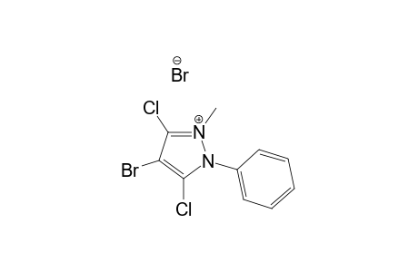 1-Methyl-2-phenyl-3,5-dichloro-4-bromopyrazolium bromide