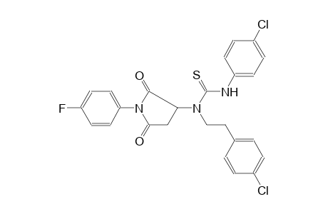 thiourea, N'-(4-chlorophenyl)-N-[2-(4-chlorophenyl)ethyl]-N-[1-(4-fluorophenyl)-2,5-dioxo-3-pyrrolidinyl]-