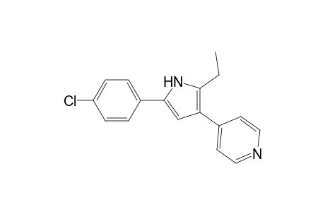 Pyridine, 4-[5-(4-chlorophenyl)-2-ethyl-1H-pyrrol-3-yl]-