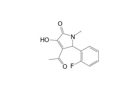 2H-Pyrrol-2-one, 4-acetyl-5-(2-fluorophenyl)-1,5-dihydro-3-hydroxy-1-methyl-