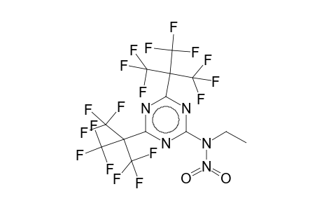 2-(N-Ethyl-N-nitroamino)-4,6-bis[2,2,2-trifluoro-1,1-bis(trifluoromethyl)ethyl]-1,3,5-triazine