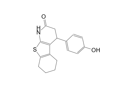 benzo[4,5]thieno[2,3-b]pyridin-2(1H)-one, 3,4,5,6,7,8-hexahydro-4-(4-hydroxyphenyl)-
