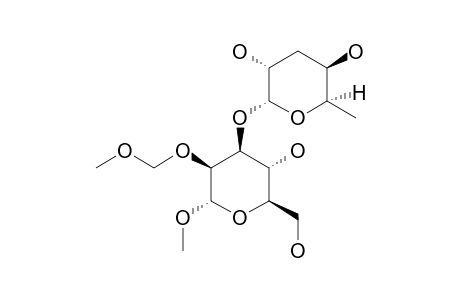 METHYL-3-O-(3,6-DIDEOXY-ALPHA-D-XYLO-HEXOPYRANOSYL)-2-O-METHOXYMETHYL-ALPHA-D-MANNOPYRANOSIDE
