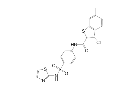 3-chloro-6-methyl-N-{4-[(1,3-thiazol-2-ylamino)sulfonyl]phenyl}-1-benzothiophene-2-carboxamide