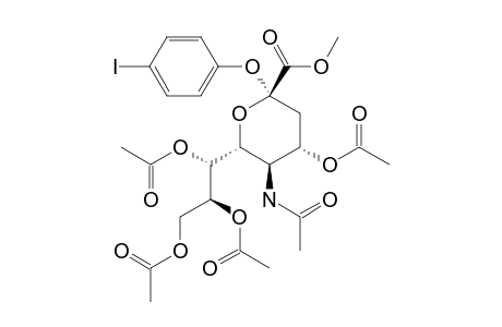 METHYL-(4-IODOPHENYL-5-ACETAMIDO-4,7,8,9-TETRA-O-ACETYL-3,5-DIDEOXY-D-GLYCERO-ALPHA-D-GALACTO-2-NONULOPYRANOSID)-ONATE