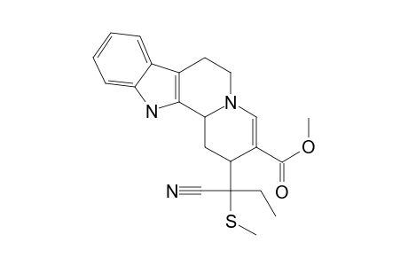 19,20-Dihydro-20-(methylthio)-vallesiachotamonitrile