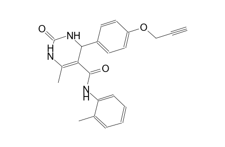 6-methyl-N-(2-methylphenyl)-2-oxo-4-[4-(2-propynyloxy)phenyl]-1,2,3,4-tetrahydro-5-pyrimidinecarboxamide
