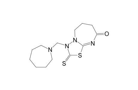 3-(1-azepanylmethyl)-2-sulfanylidene-6,7-dihydro-5H-[1,3,4]thiadiazolo[3,2-a][1,3]diazepin-8-one