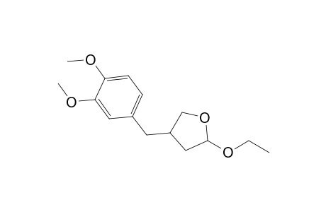 2-Ethoxy-4-veratryl-tetrahydrofuran