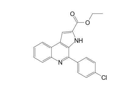 4-(4-Chlorophenyl)-3H-pyrrolo[2,3-c]quinoline-2-carboxylic acid ethyl ester