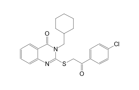 2-{[2-(4-chlorophenyl)-2-oxoethyl]sulfanyl}-3-(cyclohexylmethyl)-4(3H)-quinazolinone