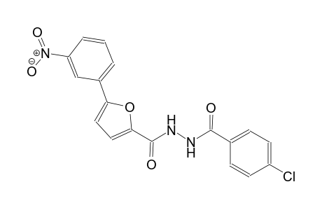 4-chloro-N'-[5-(3-nitrophenyl)-2-furoyl]benzohydrazide