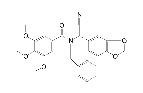 N-benzyl-N-(alpha-cyanopiperonyl)-3,4,5-trimethoxybenzamide